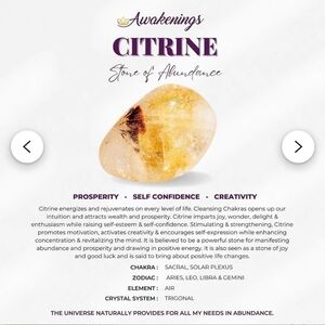 Citrine Tumbled Crystal / Stone